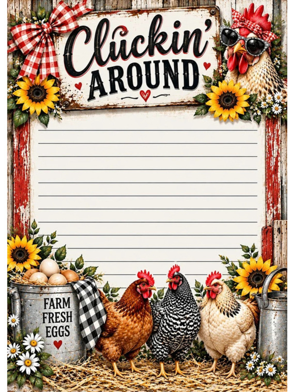 Farm Life 5x7 Notepad Set of 2